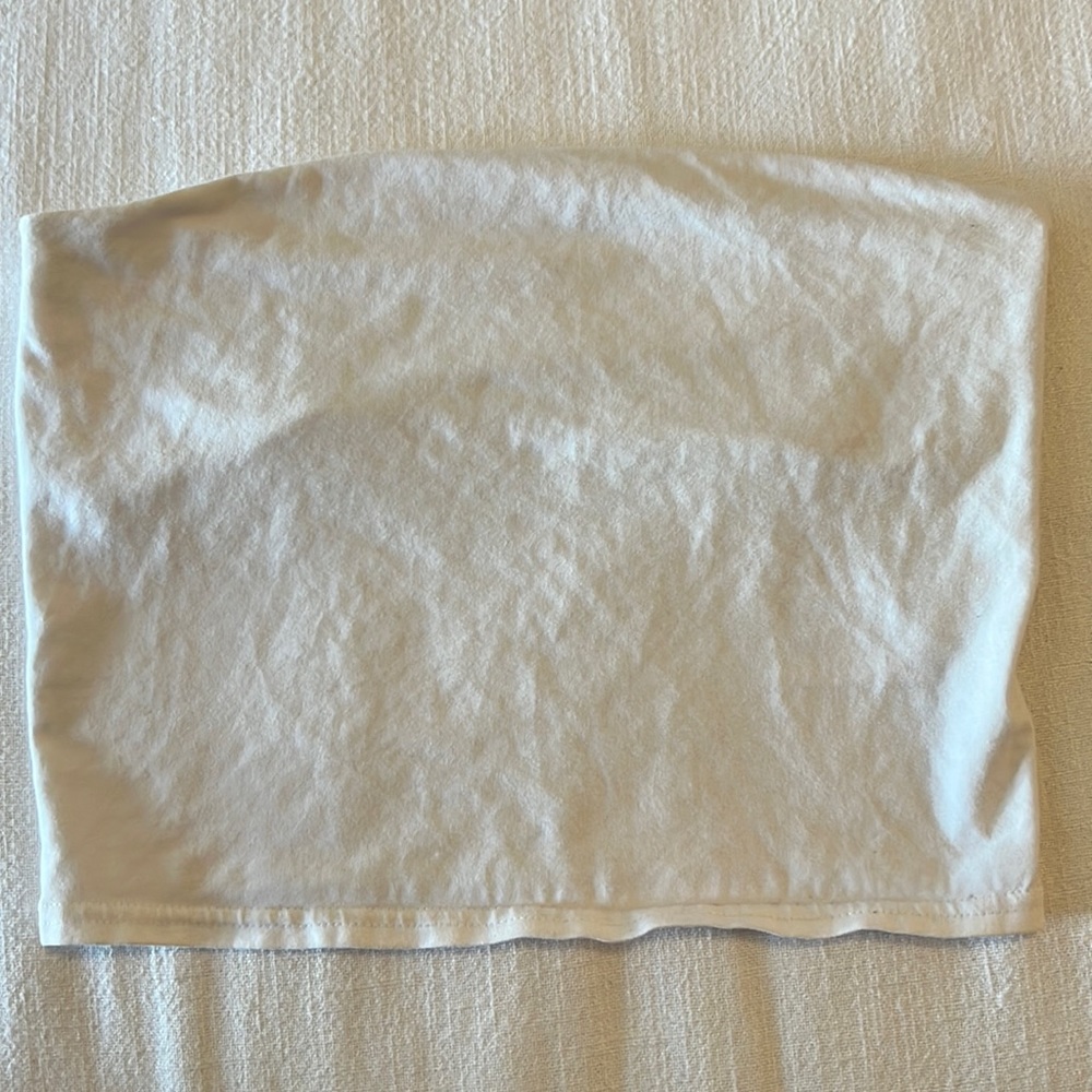 UO White tube top with built in bra